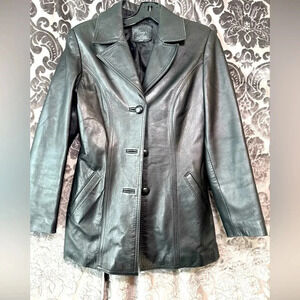 Dory’s of Australia women’s vintage black leather her jacketed size US S, AU 10